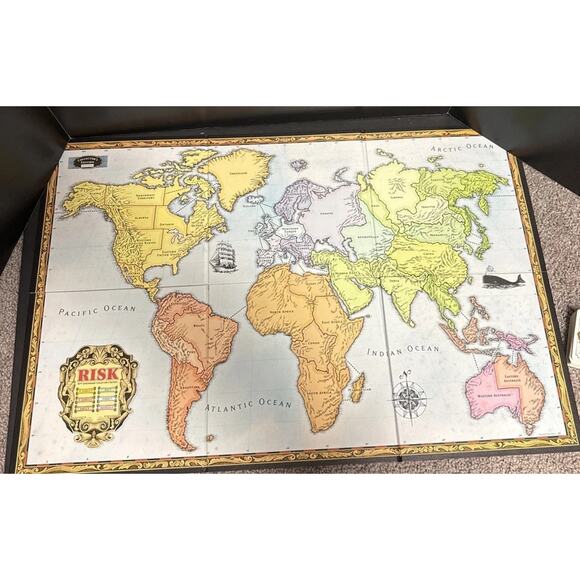 Risk 40th Anniversary Collectors Edition Board Game Hasbro 99% Complete Strategy - Picture 8 of 12